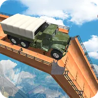 Mega Ramp Army Truck Driving