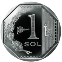 1 Sol Peruano 3D