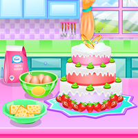 Cooking Colorful Wedding Cake
