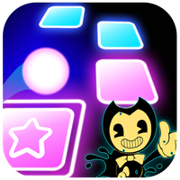 Bendy game tiles hop ball