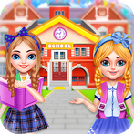 Twins sisters back to school