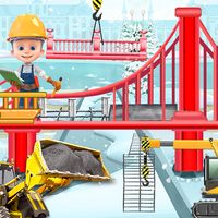 Bridge Construction Truck Game