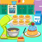 Peach Cupcakes Cooking
