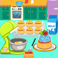 Peach Cupcakes Cooking