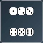 Dice for playing