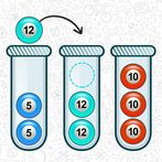 Ball sort puzzle - number sort