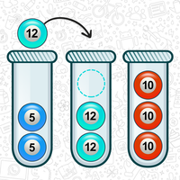 Ball sort puzzle - number sort