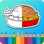Coloring Book for kids : Food