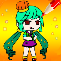 Gacha Glitch Coloring Book