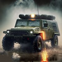 Indian Military Scout Driving