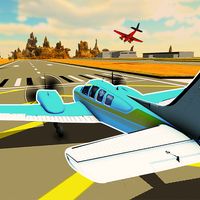 Airplane flying simulator