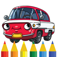 The cartoon car coloring book