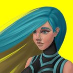 Cyber Girl Puzzle Story