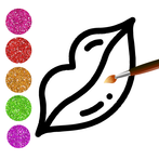 Lips Coloring Glitter