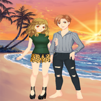 high school couple dress up