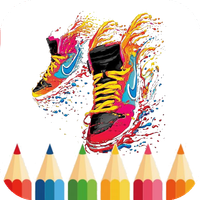Game coloring sneakers