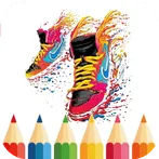 Game coloring sneakers