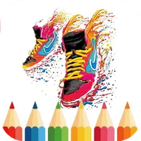 Game coloring sneakers