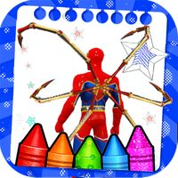 Spider Ultra coloring book man