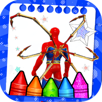 Spider Ultra coloring book man