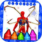 Spider Ultra coloring book man