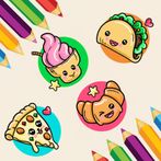 Kawaii Food Coloring Book