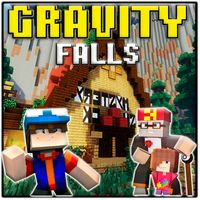 Map Gravity Falls: Blocks City
