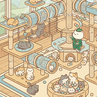 Idle Cat Hotel - Cozy Games