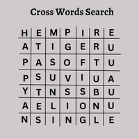 Cross Words Search