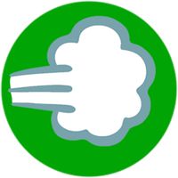 Broma del pedo botón de efect