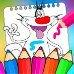 Super Oggy Coloring game