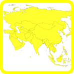 Blank map Asia