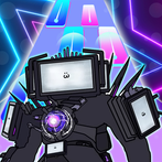 Skibidi TV Man Hop Tiles Mix