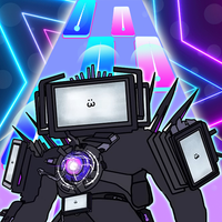 Skibidi TV Man Hop Tiles Mix