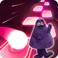 Grimace Monster Scary Tiles 3D