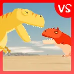 T-Rex Fights Carnotaurus