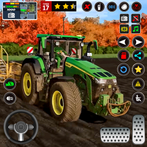 Village Tractors Farming Games