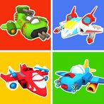 Superhero Plane Monster Battle