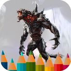 alien monster coloring game