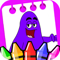 The Grimace Shake Color book