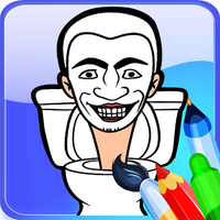 Skibidi Coloring Page Toilete