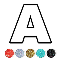 Glitter Number & ABC Coloring