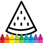 Watermelon Coloring Book