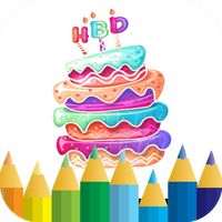 birthday cake coloring game