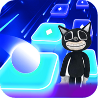 Cartoon cat : Hop tiles rush