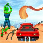 Flying Superhero Car Stunts 3D