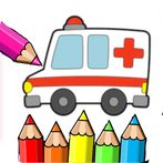 Coloring Ambulance Cars