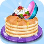 Girls cooking special cake