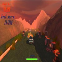 Endless running race shooter