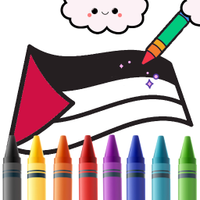 Palestine Flag Coloring Game